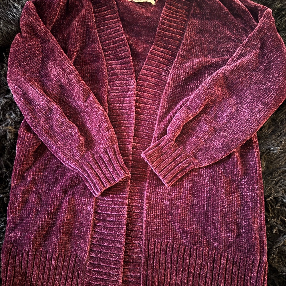 Loft Women's Burgundy Cardigan